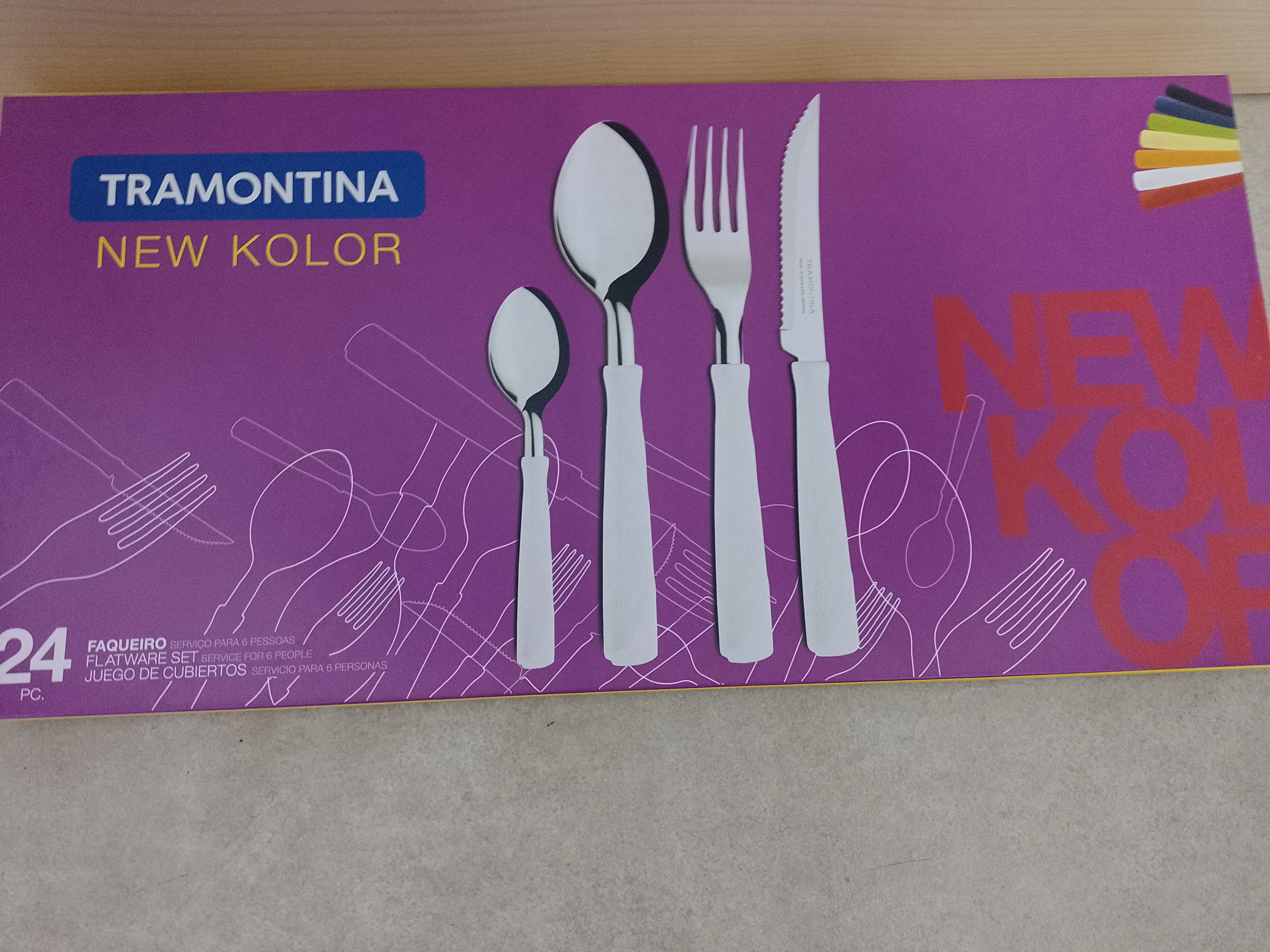 Set de cubiertos TRAMONTINA x24